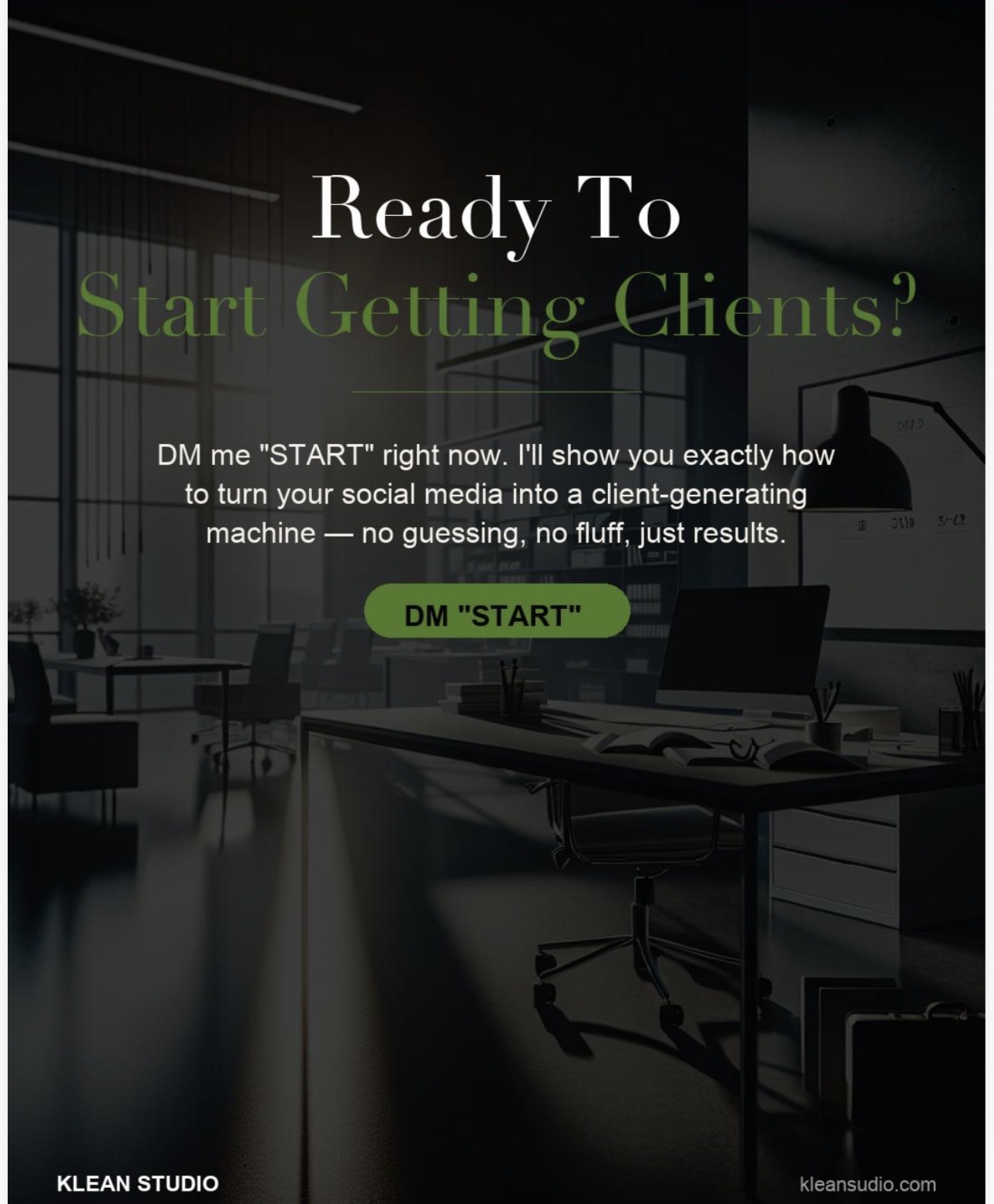 Carousel CTA slide — Ready To Start Getting Clients?